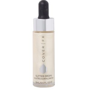 Cover FX glitter drops in Mirage-golden champagne